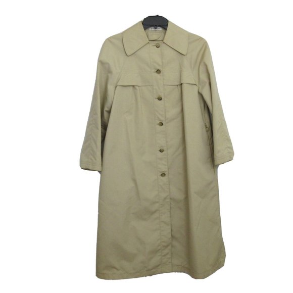 Vintage Misty Harbor Any Weather Trench Coat Mariner III Size 12R Tan Lined USA - Picture 1 of 9